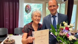 A 100 ves dr. Szigethy Gyulnt ksznttte ri Lszl