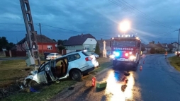 Ngy glyt kldtt a hallba egy figyelmetlen auts