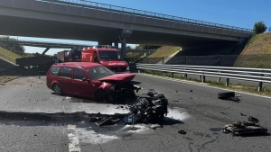 Slyos baleset: lezrtk az M60-as autplya Budapest fel vezet oldalt